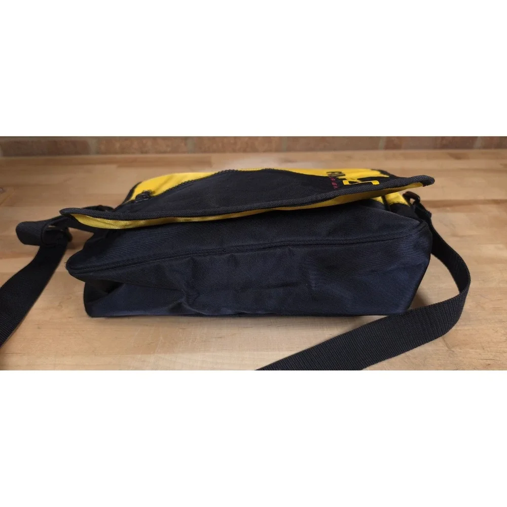 Polo Sport Ralph Lauren Blue Yellow Colorblock Messenger Bag Crossbody 12 Inch